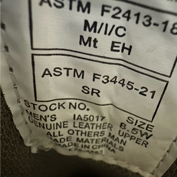 NIB Steel Toe Work Boots Sz 8.5 Wide - Picture 6 of 10